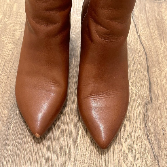 Size 5 - Steve Madden Women's Cognac Booties - Picture 5 of 13